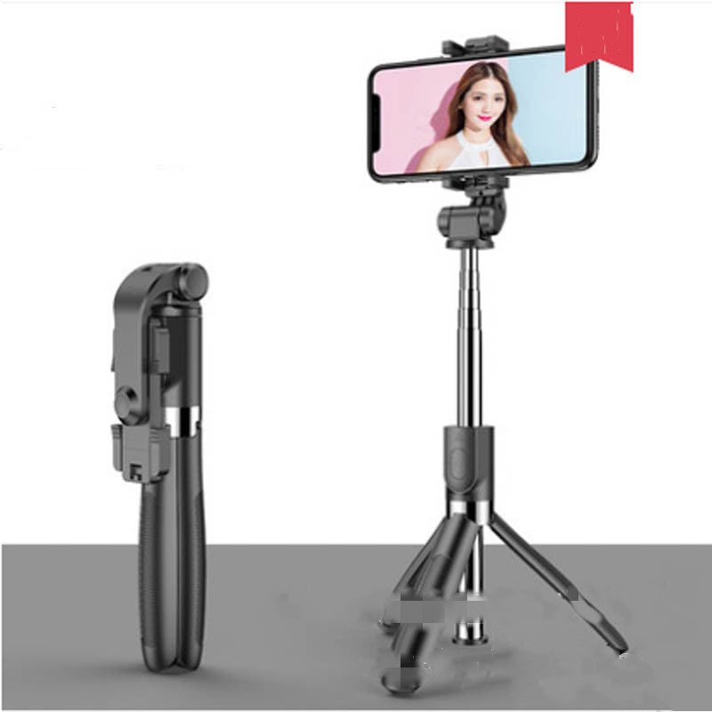 Compatible with Apple, t Tripod Selfie Stick Mobile Universal Live Triangle BrackeOne Bluetooth Selfie Artifact