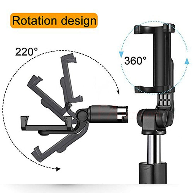 Compatible with Apple, t Tripod Selfie Stick Mobile Universal Live Triangle BrackeOne Bluetooth Selfie Artifact