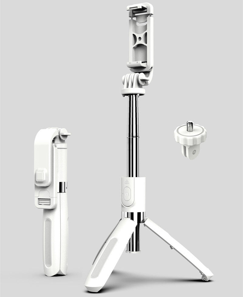Compatible with Apple, t Tripod Selfie Stick Mobile Universal Live Triangle BrackeOne Bluetooth Selfie Artifact
